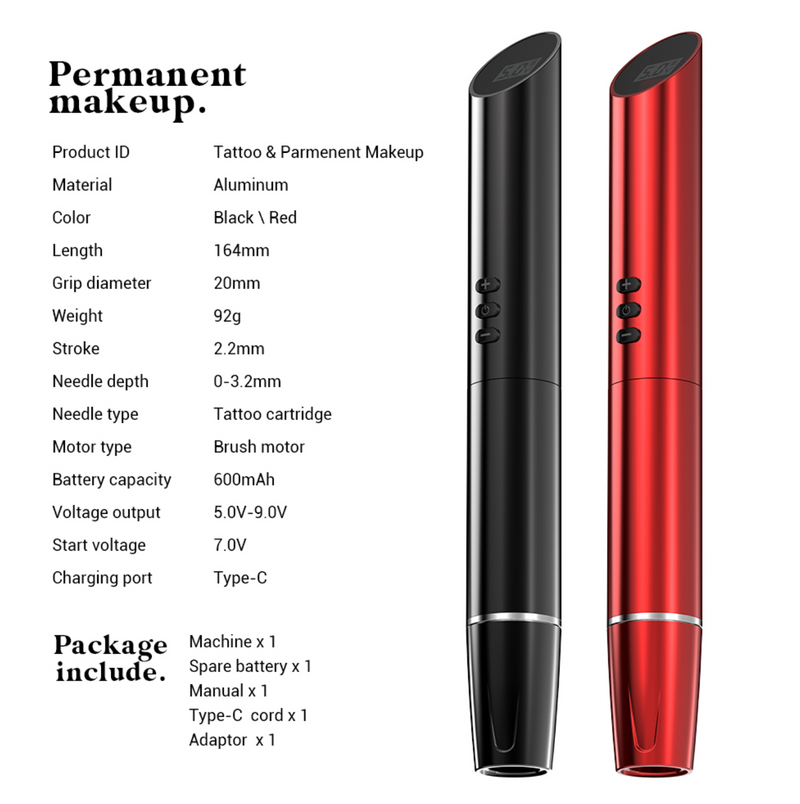 Rhein Wireless Permanent Makeup Pen With German Motor