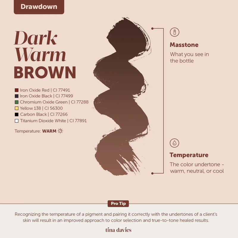 Dark Warm Brown - FADE by Tina Davies