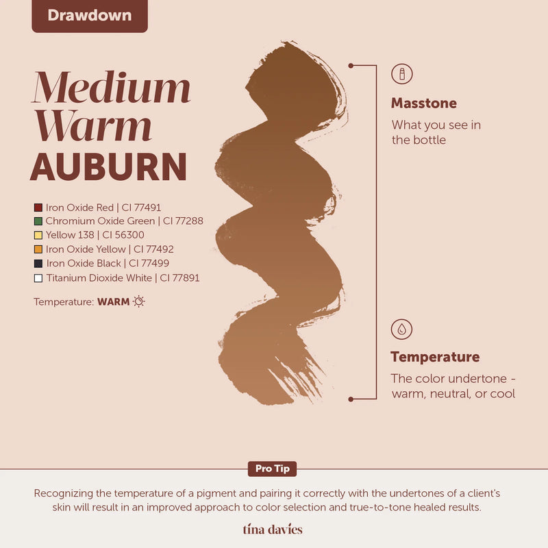 Medium Warm Auburn - FADE by Tina Davies