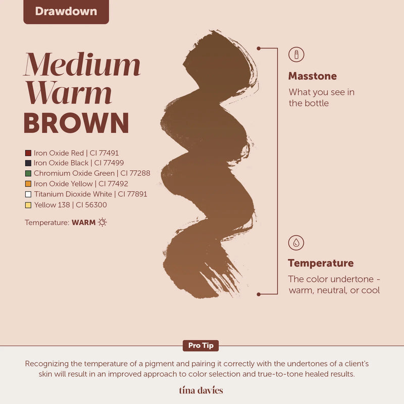 Medium Warm Brown - FADE by Tina Davies