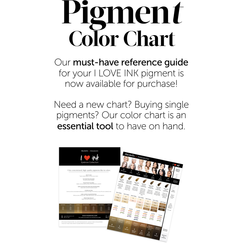 I Love Ink Pigment Chart - Laminated